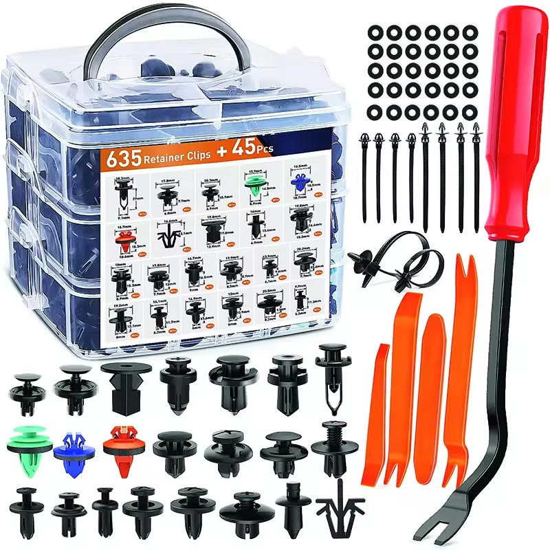 Bildörr Panel Clips Plast Fästelement Retainer Kit