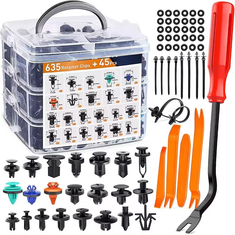 Bildörr Panel Trim Body Clips Kit